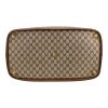 Borsa da viaggio Gucci   in tela monogram beige e pelle marrone - Detail D1 thumbnail