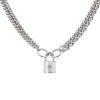 Hermès Kelly necklace in silver - 00pp thumbnail