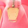 Louis Vuitton  Antigua shopping bag  in pink and red canvas  and natural leather - Detail D2 thumbnail