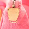Shopping bag Louis Vuitton  Antigua in tela rosa e rossa e pelle naturale - Detail D2 thumbnail