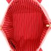 Shopping bag Louis Vuitton  Antigua in tela rosa e rossa e pelle naturale - Detail D3 thumbnail