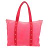 Louis Vuitton  Antigua shopping bag  in pink and red canvas  and natural leather - Detail D4 thumbnail