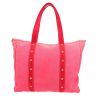 Shopping bag Louis Vuitton  Antigua in tela rosa e rossa e pelle naturale - Detail D4 thumbnail