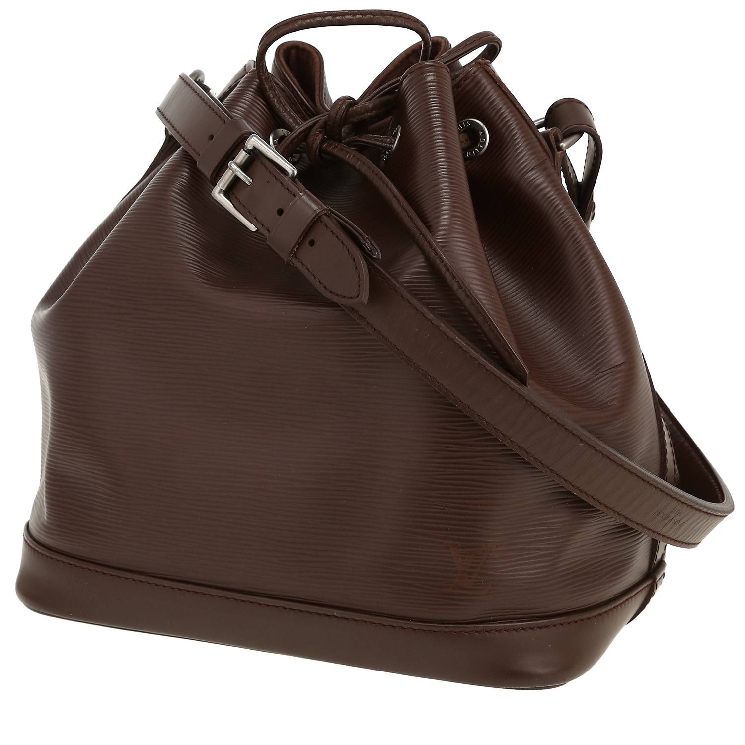 Sac cabas Louis Vuitton  Noé en cuir épi marron