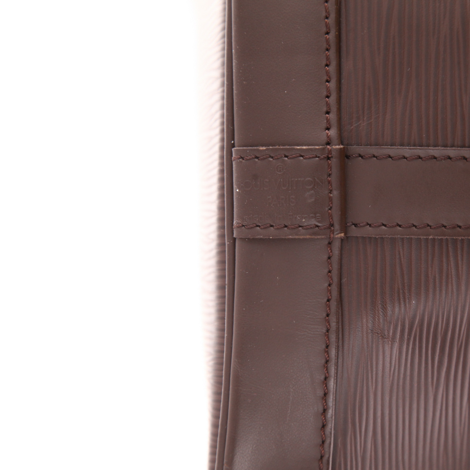 Louis Vuitton  Noé shopping bag  in brown epi leather - Detail D2