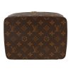 Boîte à bijoux Louis Vuitton   en toile monogram marron et cuir naturel marron - Detail D1 thumbnail