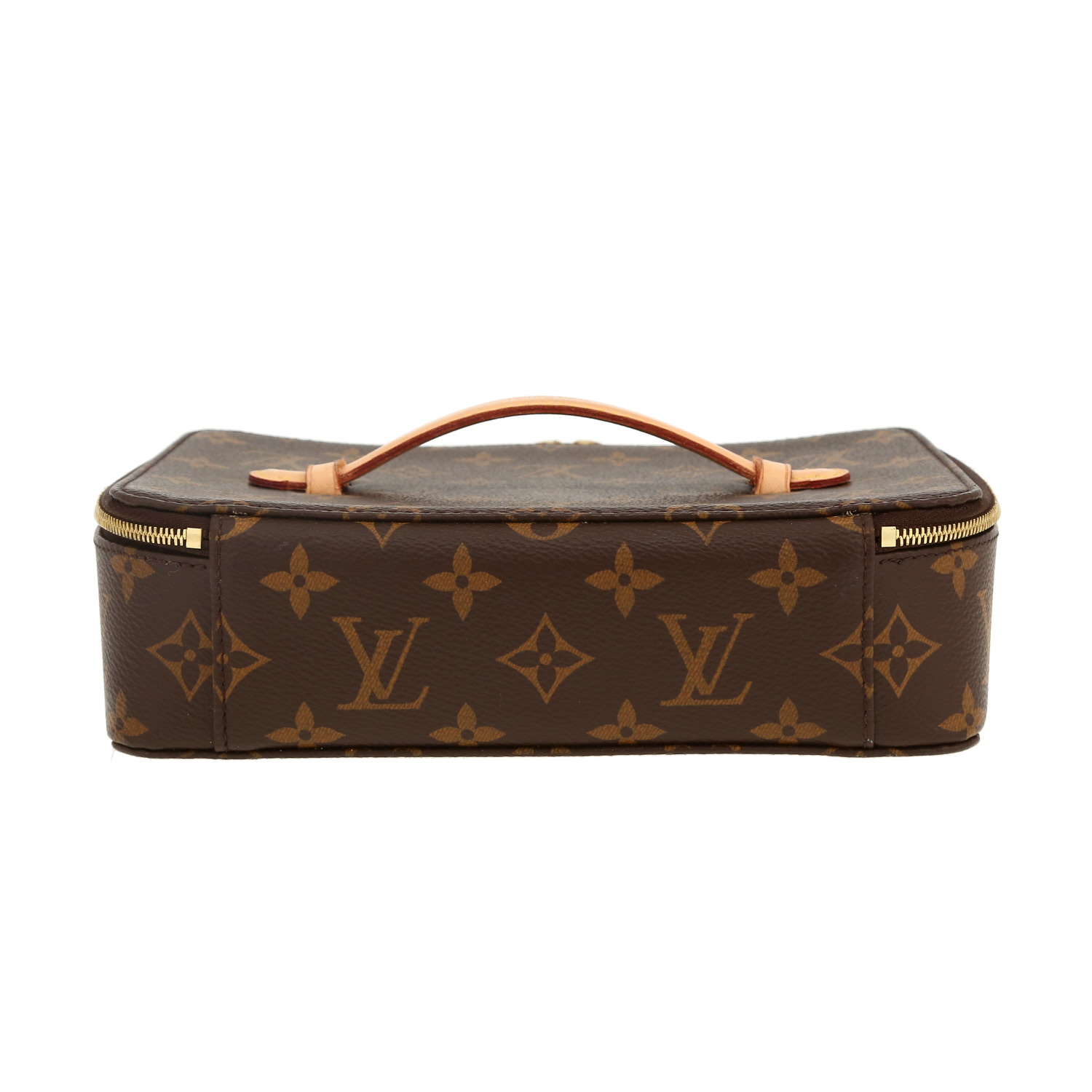 Louis Vuitton jewelry box in brown monogram canvas and brown natural leather - Detail D6