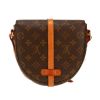 Bolso bandolera Louis Vuitton  Chantilly en lona Monogram marrón y cuero natural - Detail D4 thumbnail