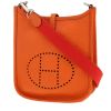 Bolso bandolera Hermès  Mini Evelyne en cuero taurillon clémence naranja - 00pp thumbnail