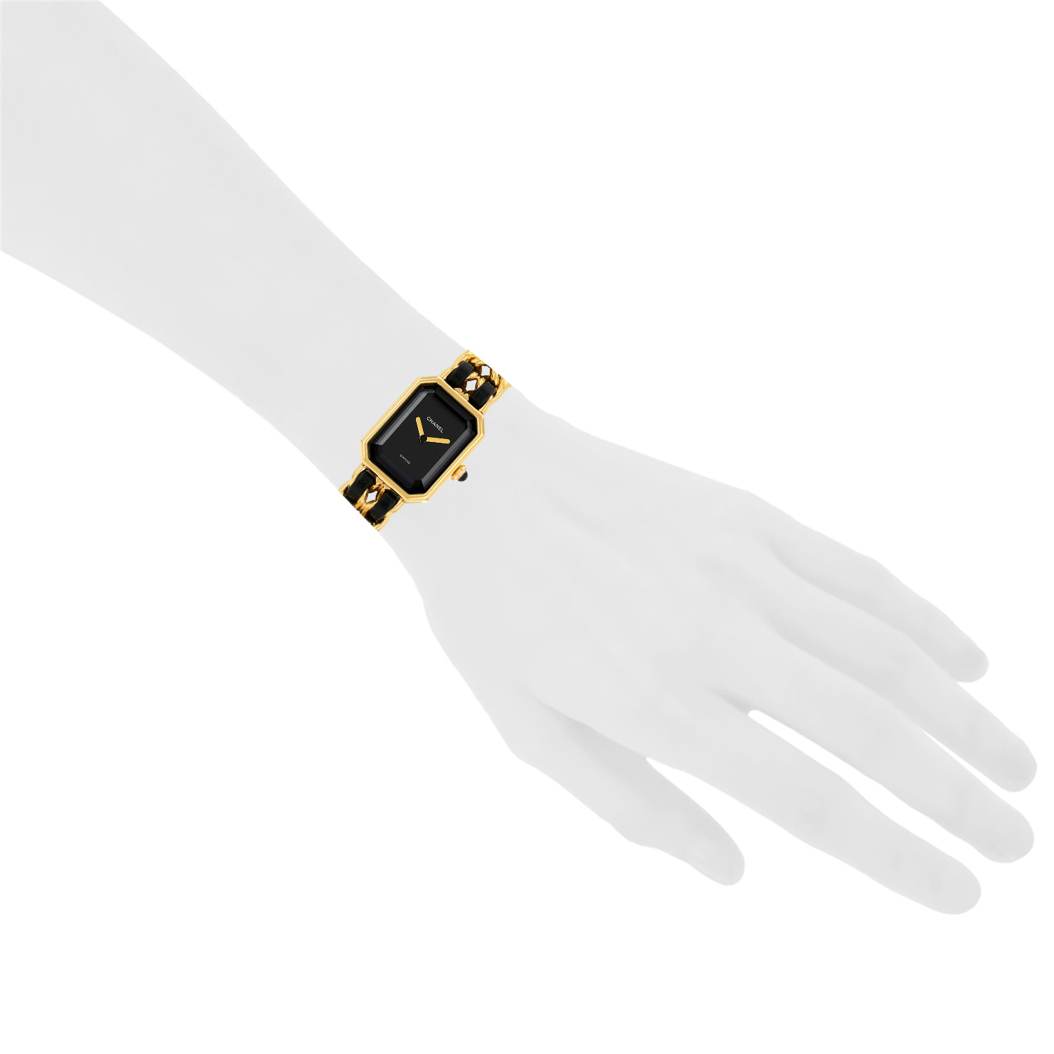 Reloj Chanel Première talla L  de oro chapado Ref: Chanel - H0001  Circa 1990 - Detail D1