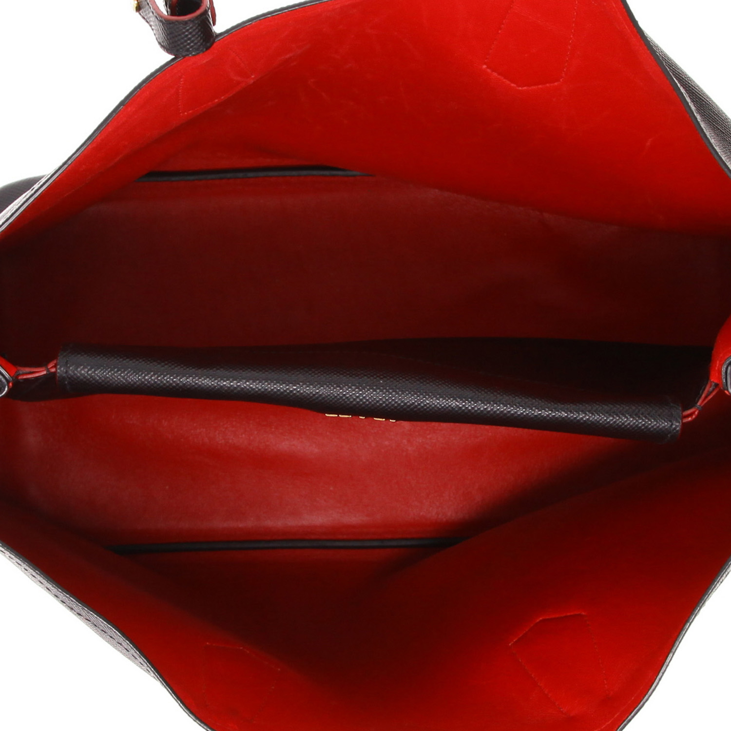 Borsa Prada  Modello Double medio  in pelle Saffiano Noir - Detail D3