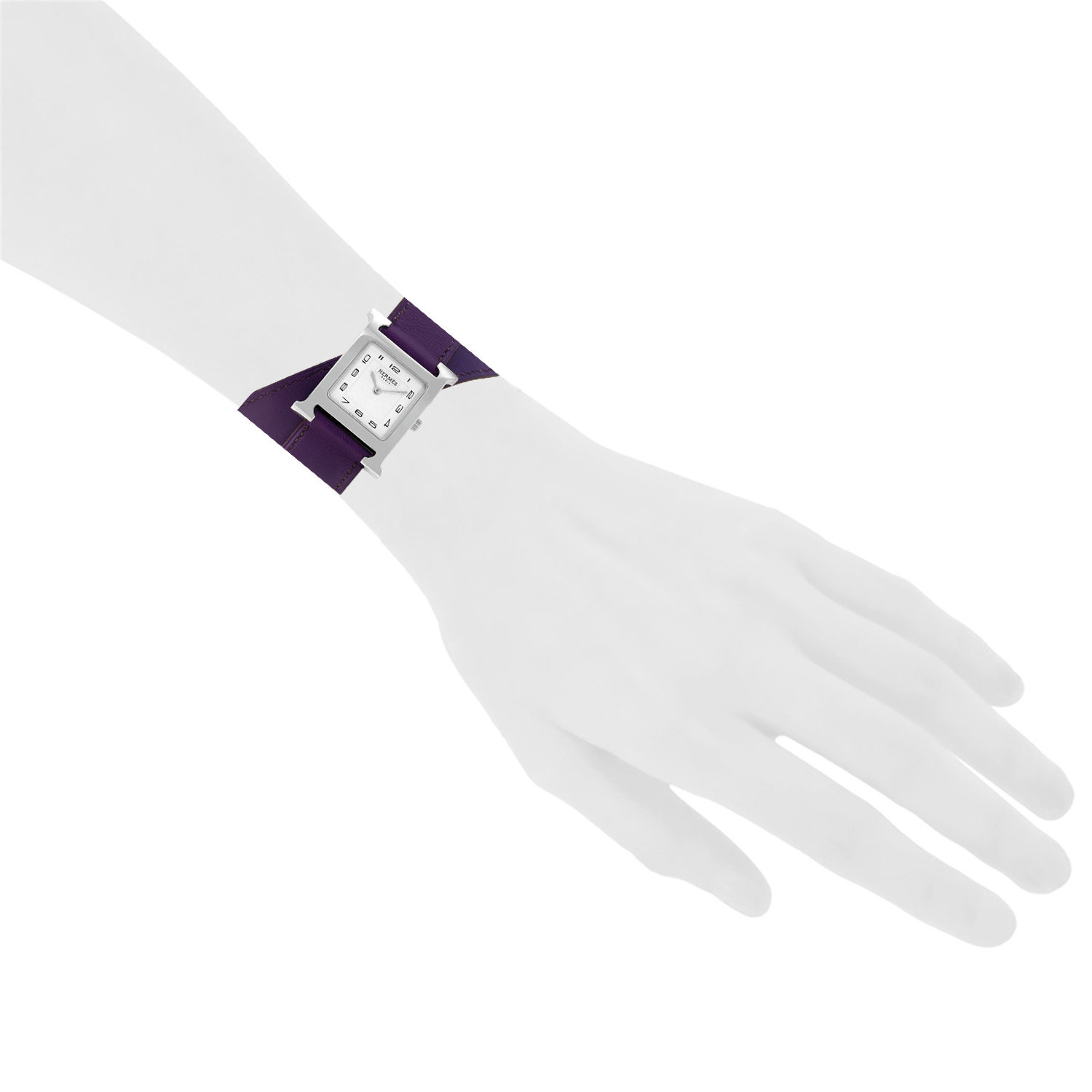 Montre Hermès Heure H en acier Ref: Hermes - HH1.510  Vers 2010 - Detail D1