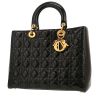 Bolso de mano Dior  Lady Dior en charol negro - 00pp thumbnail