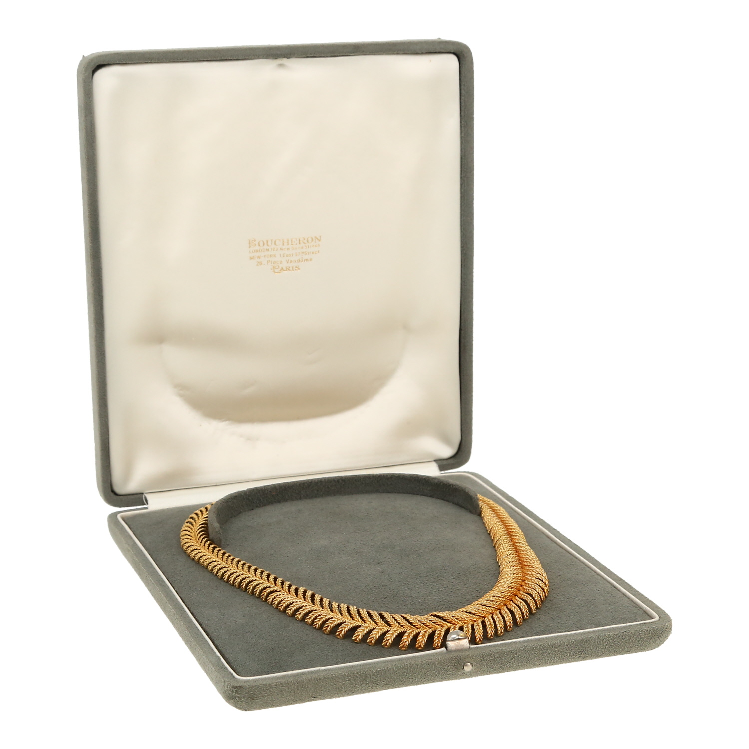 Boucheron   1960's necklace in yellow gold - Detail D2