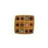 Lalaounis  brooch in yellow gold and colored stones - 360 thumbnail