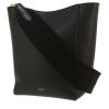 Bolso de mano Celine  Sac Sangle en cuero granulado negro - 00pp thumbnail