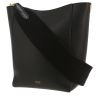 Sac à main Celine  Sac Sangle petit modèle  en cuir grainé noir - 00pp thumbnail