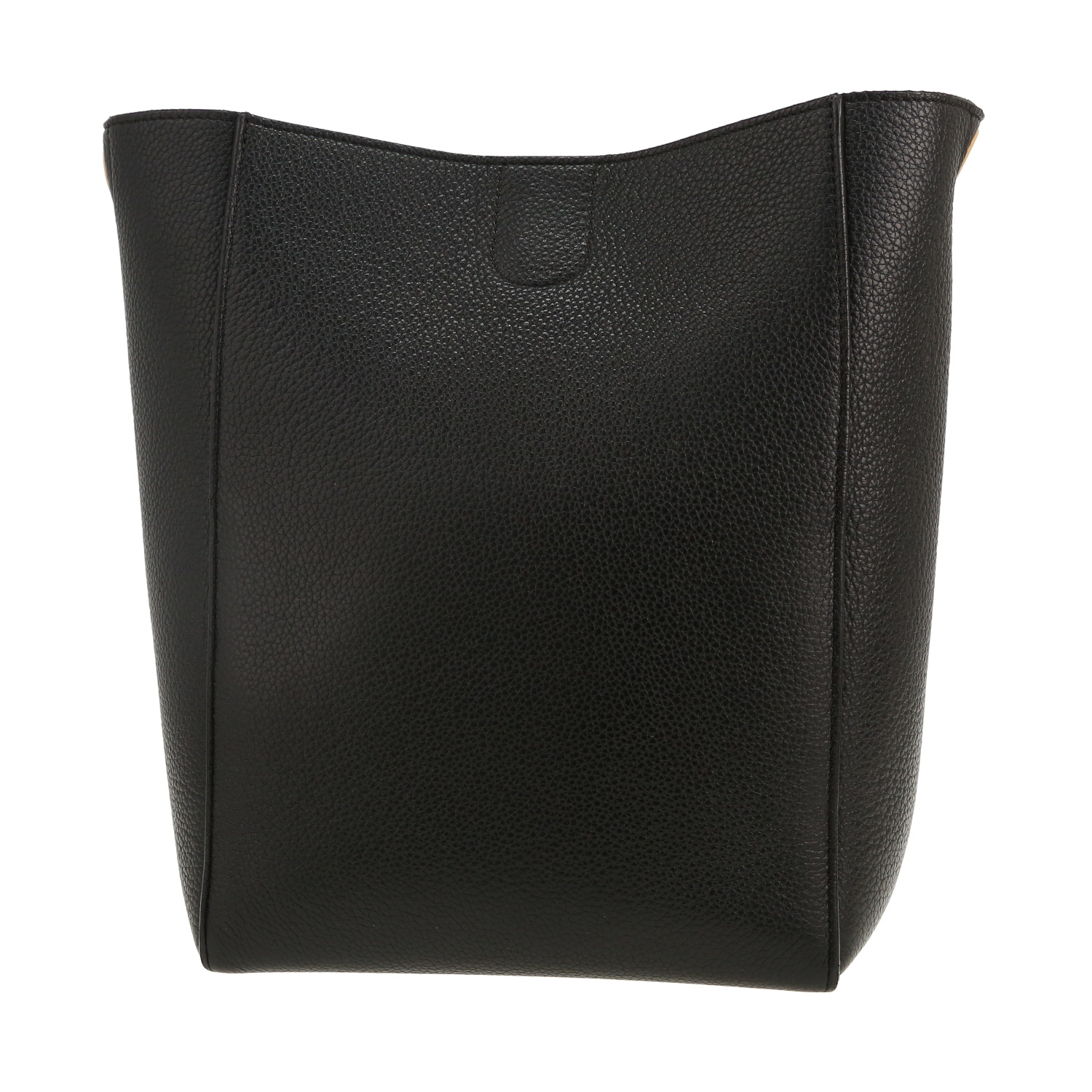 Bolso de mano Celine Sac Sangle modelo pequeño en cuero granulado negro - Detail D4