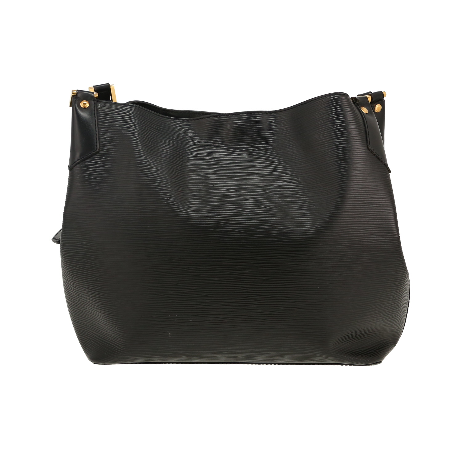 Louis Vuitton   shoulder bag  in black epi leather - Detail D4