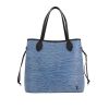 Louis Vuitton  Neverfull medium model  shopping bag  in blue epi leather - 360 thumbnail