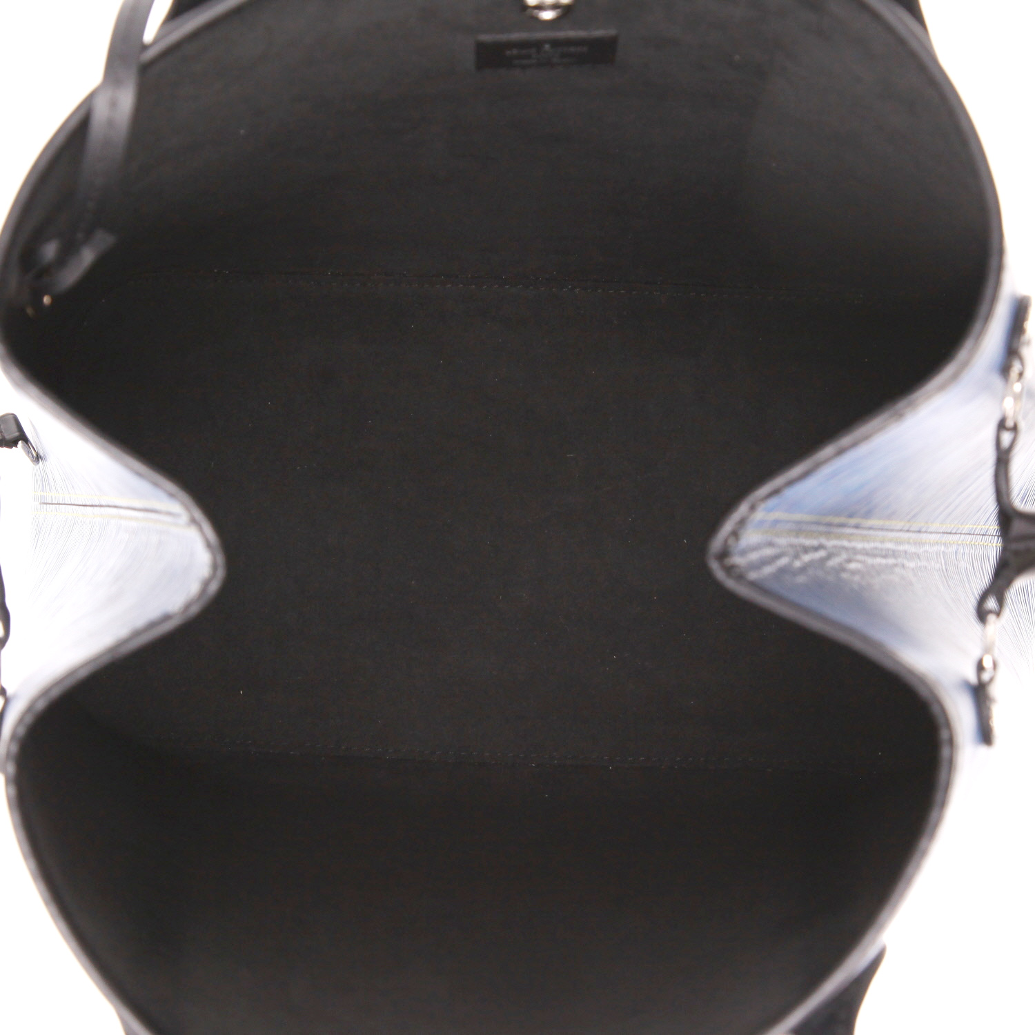 Sac cabas Louis Vuitton  Neverfull moyen modèle  en cuir épi bleu - Detail D3