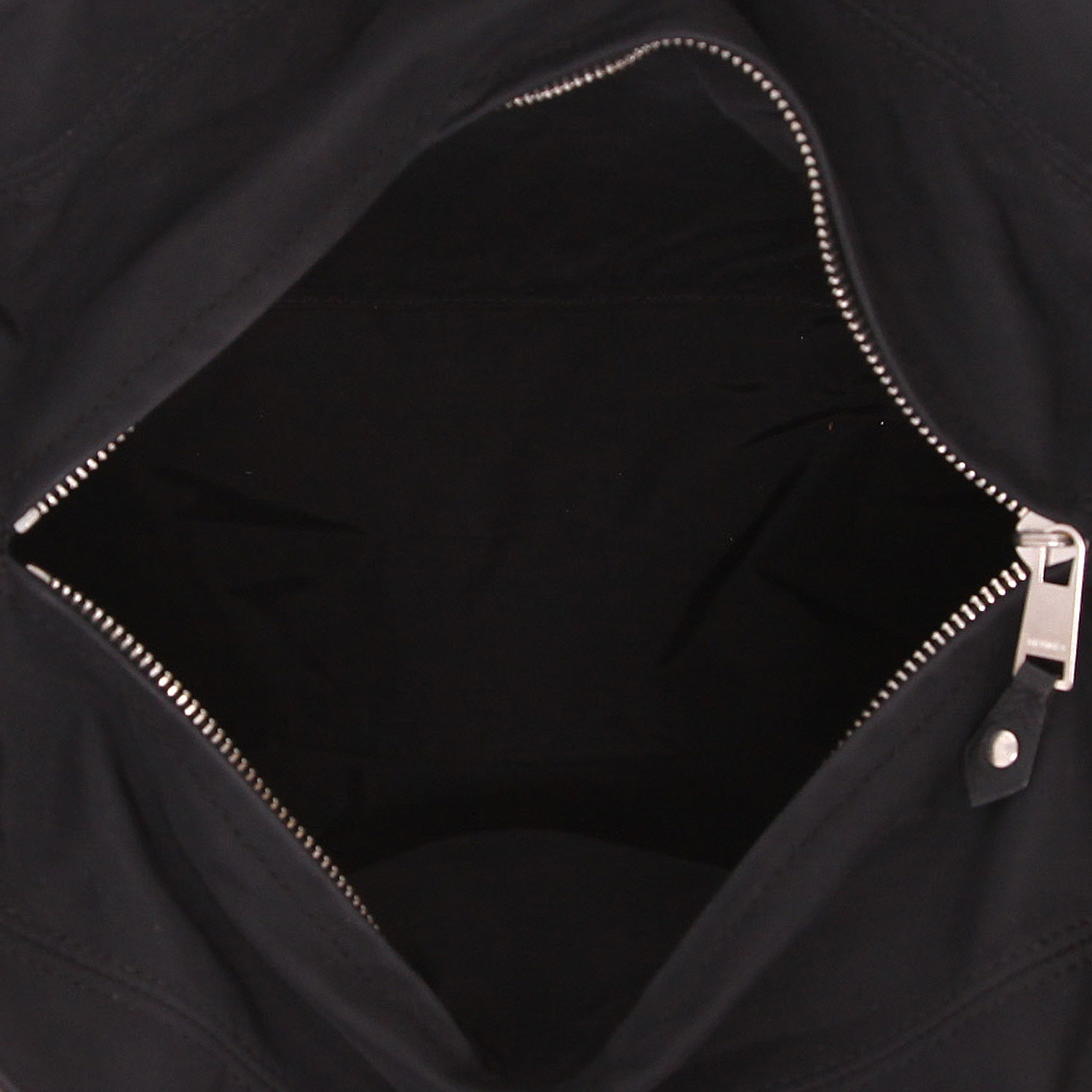 Hermès Acapulco handbag canvas and black leather - Detail D3