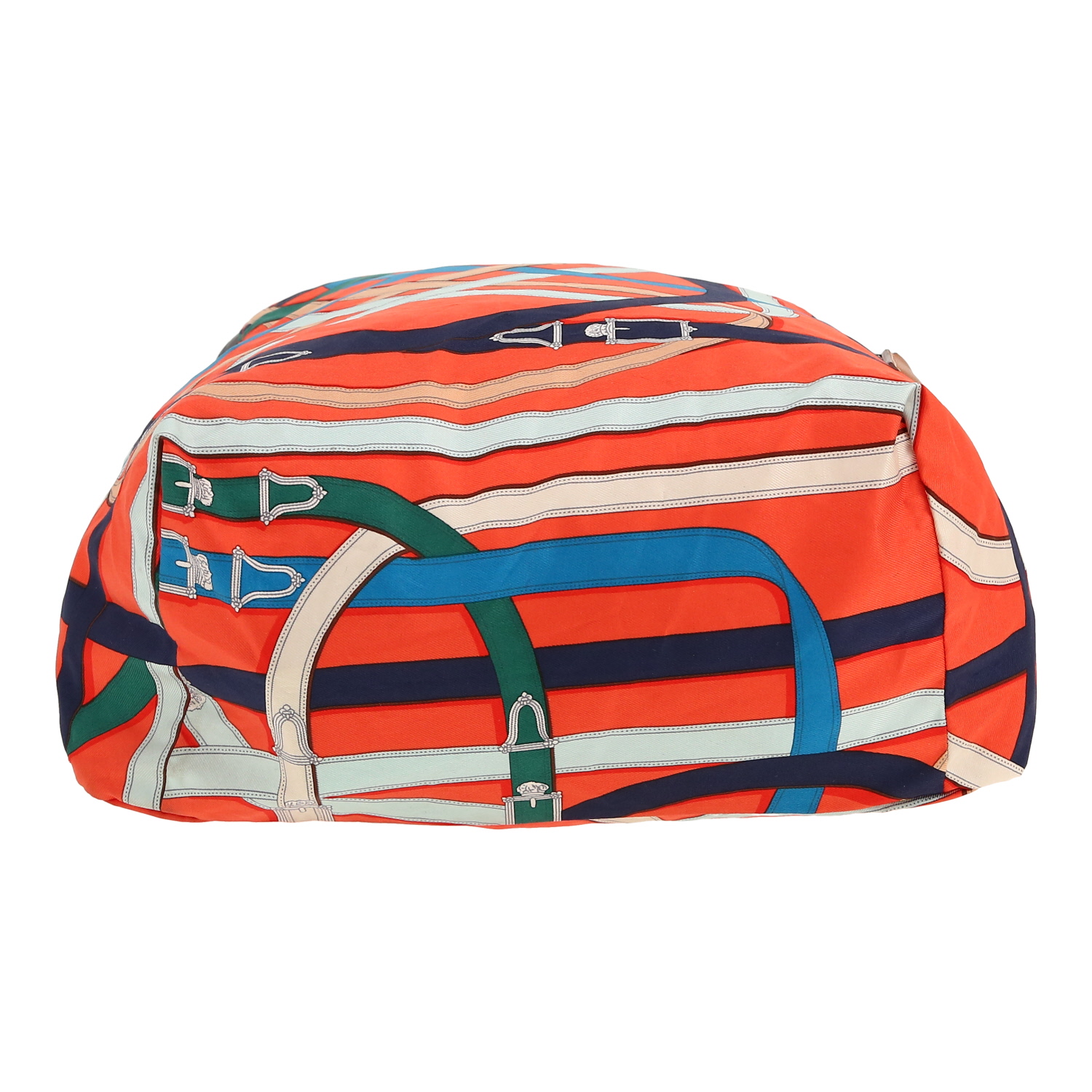 Hermès  Airsilk backpack  in orange silk - Detail D1