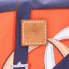 Hermès  Airsilk backpack  in orange silk - Detail D2 thumbnail