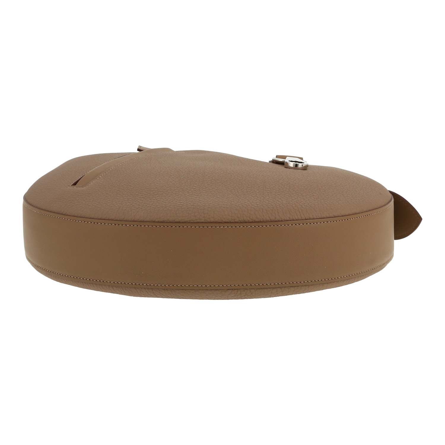 Bolso de mano Hermès  Arçon modelo grande  en cuero togo marrón etoupe - Detail D1