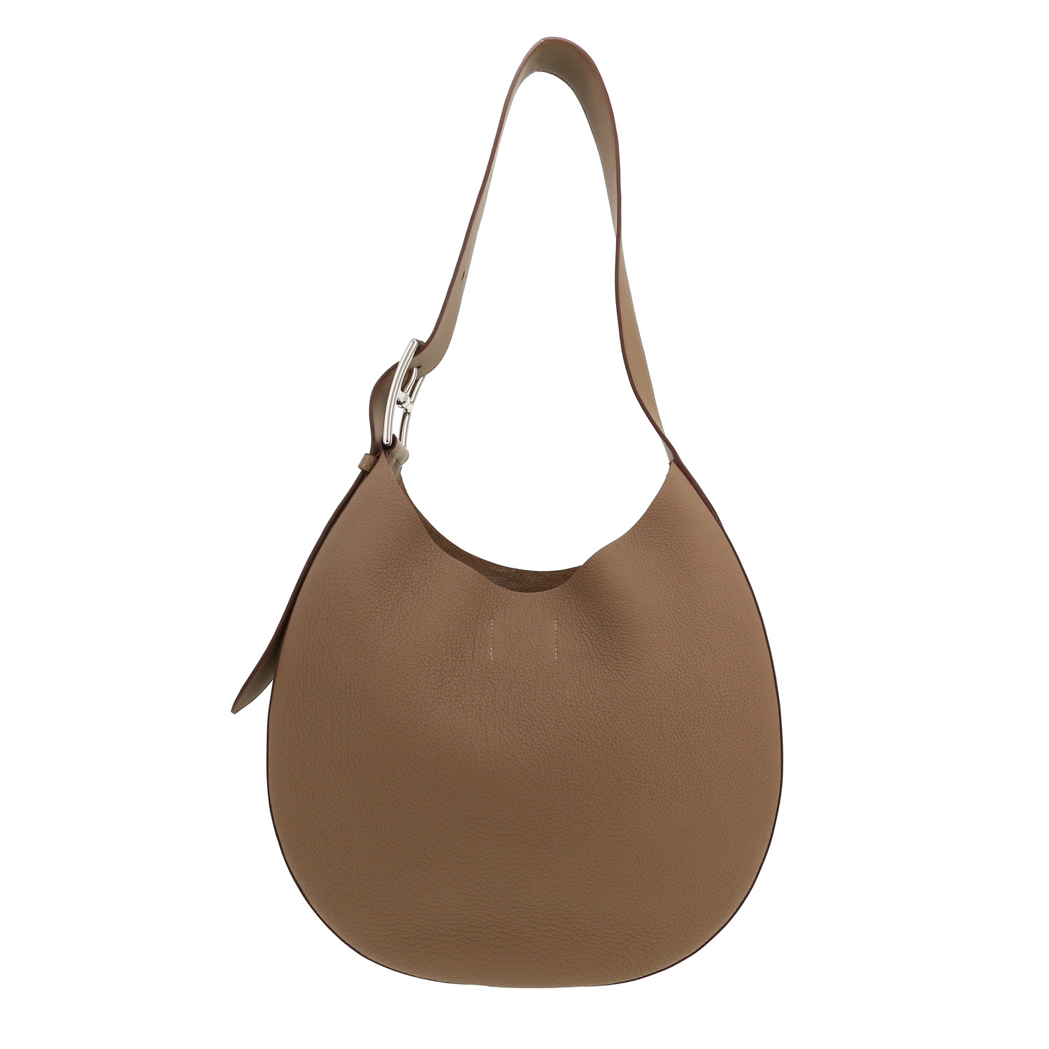 Bolso de mano Hermès  Arçon modelo grande  en cuero togo marrón etoupe - Detail D4