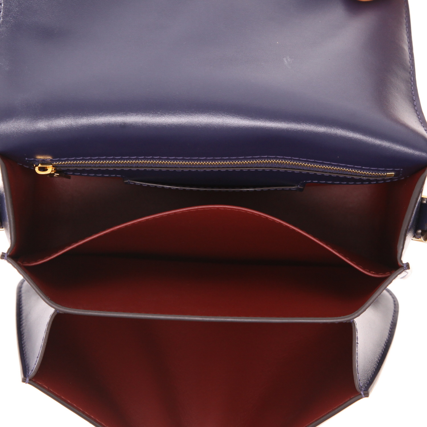 Louis Vuitton Pont Neuf handbag in navy blue leather - Detail D3