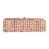 Chanel  Timeless handbag  in pink and ecru tweed  and ecru leather - Detail D1 thumbnail