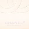 Chanel  Timeless handbag  in pink and ecru tweed  and ecru leather - Detail D2 thumbnail