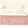 Chanel  Timeless handbag  in pink and ecru tweed  and ecru leather - Detail D4 thumbnail