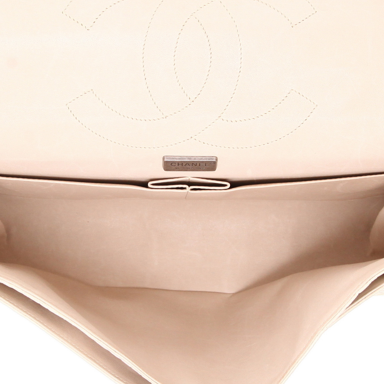 Borsa a tracolla Chanel  Chanel 2.55 in coccodrillo beige - Detail D3