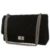 Chanel  2.55 large model  handbag  in black quilted jersey - 00pp thumbnail