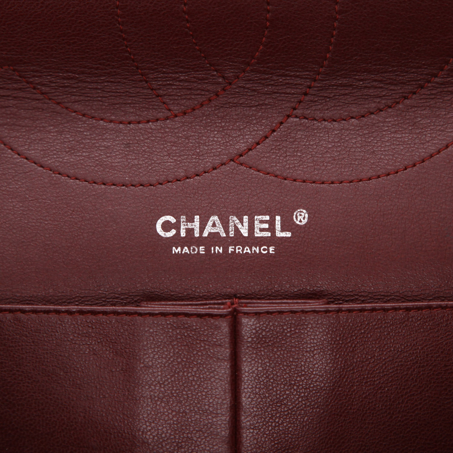 Bolso de mano Chanel  2.55 modelo grande  en jersey acolchado negro - Detail D2