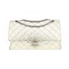 Chanel 2.55 shoulder bag  in silver quilted leather - 360 thumbnail