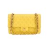 Chanel  Timeless Classic handbag  in yellow quilted leather - 360 thumbnail