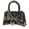 Sac à main Balenciaga  Hourglass en cuir noir et sequin - 00pp thumbnail