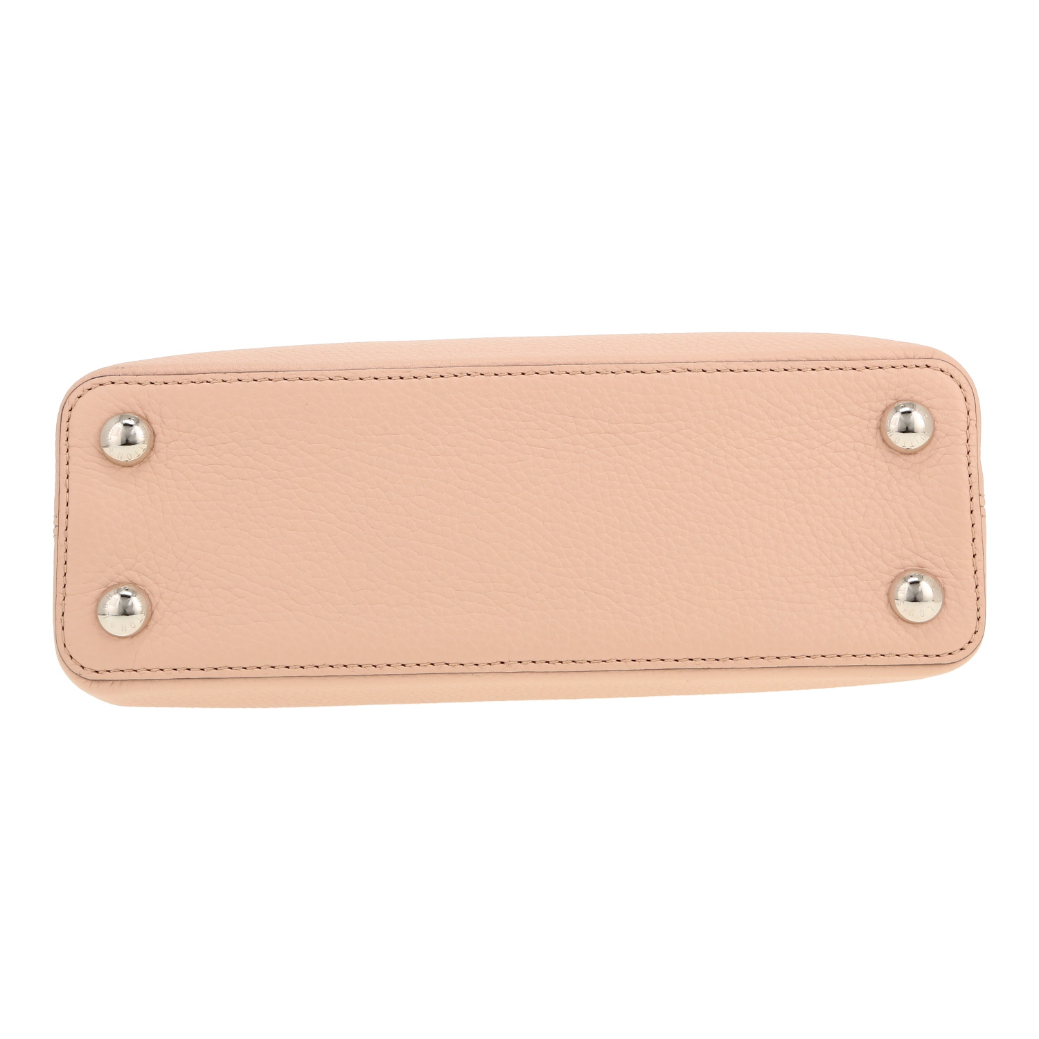 Louis Vuitton Capucines BB small model handbag in pink leather taurillon clémence - Detail D1