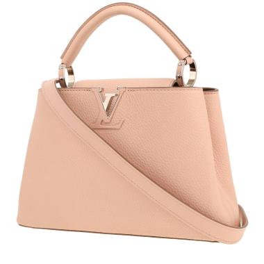 Bolso de mano Louis Vuitton  Capucines BB modelo pequeño  en cuero taurillon clémence rosa