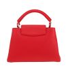 Borsa Louis Vuitton  Capucines BB in pelle taurillon clemence rossa - Detail D4 thumbnail