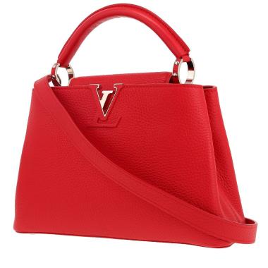 Louis Vuitton  Capucines BB handbag  in red leather taurillon clémence