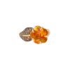Bague Chanel Camélia Aquatique en or jaune, citrine et diamants - 00pp thumbnail