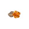 Chanel Camélia Aquatique ring in yellow gold, citrine and diamonds - 00pp thumbnail