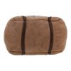 Chanel   handbag  in brown skin-out fur  and brown leather - Detail D1 thumbnail