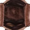 Chanel   handbag  in brown skin-out fur  and brown leather - Detail D3 thumbnail