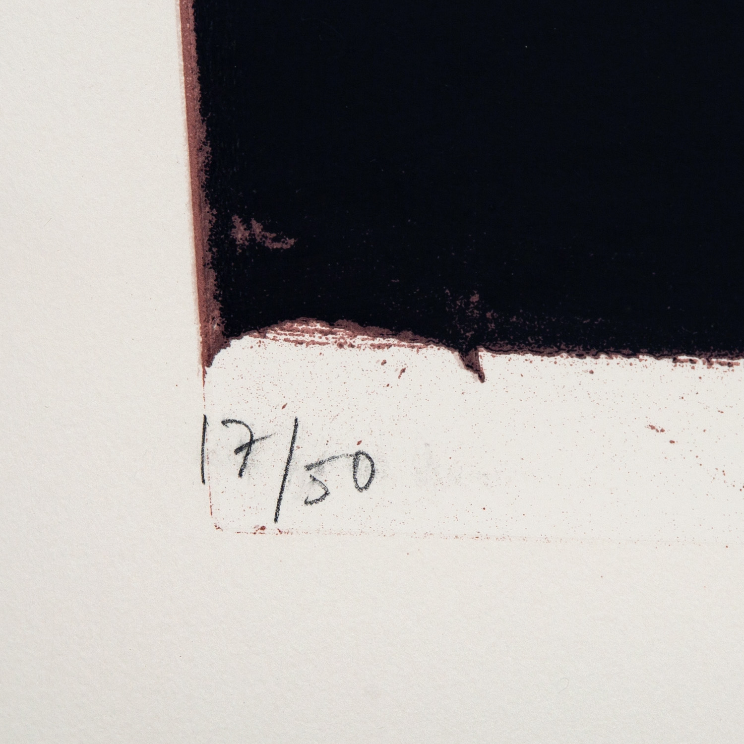 Pierre Soulages (1919-2022), Sérigraphie n°30 - 2008 - Detail D2