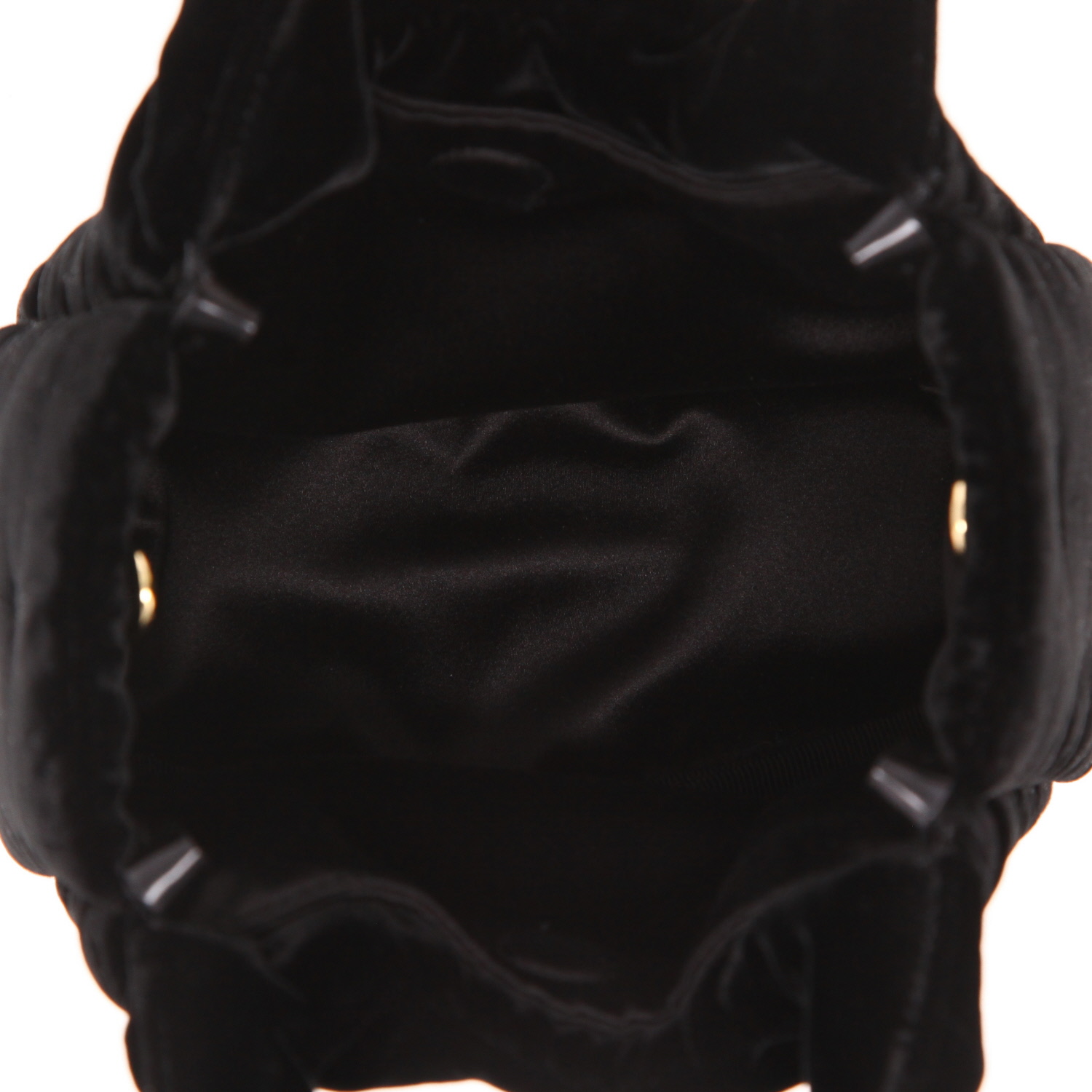Bolso bandolera Prada  Padded mini  de terciopelo negro - Detail D3
